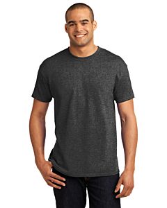 Hanes® Unisex EcoSmart® 50/50 Cotton/Poly T-Shirt with Logo-Charcoal Heather