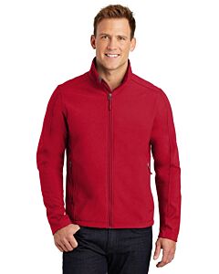 Port Authority® Men's &amp; Ladies' Core Soft Shell Jacket with Logo-Rich Red