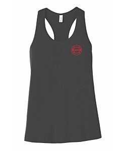 BELLA+CANVAS ® Women’s Jersey Racerback Tank - Black - Keleher Beach Fire Rescue Imprint 2-Side