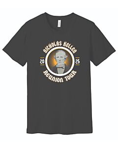 Jerry Kellen Family - District ® The Concert Tee ® Adult - 2 Location Imprint Front & Back - Yellow Gold Logo - Adult